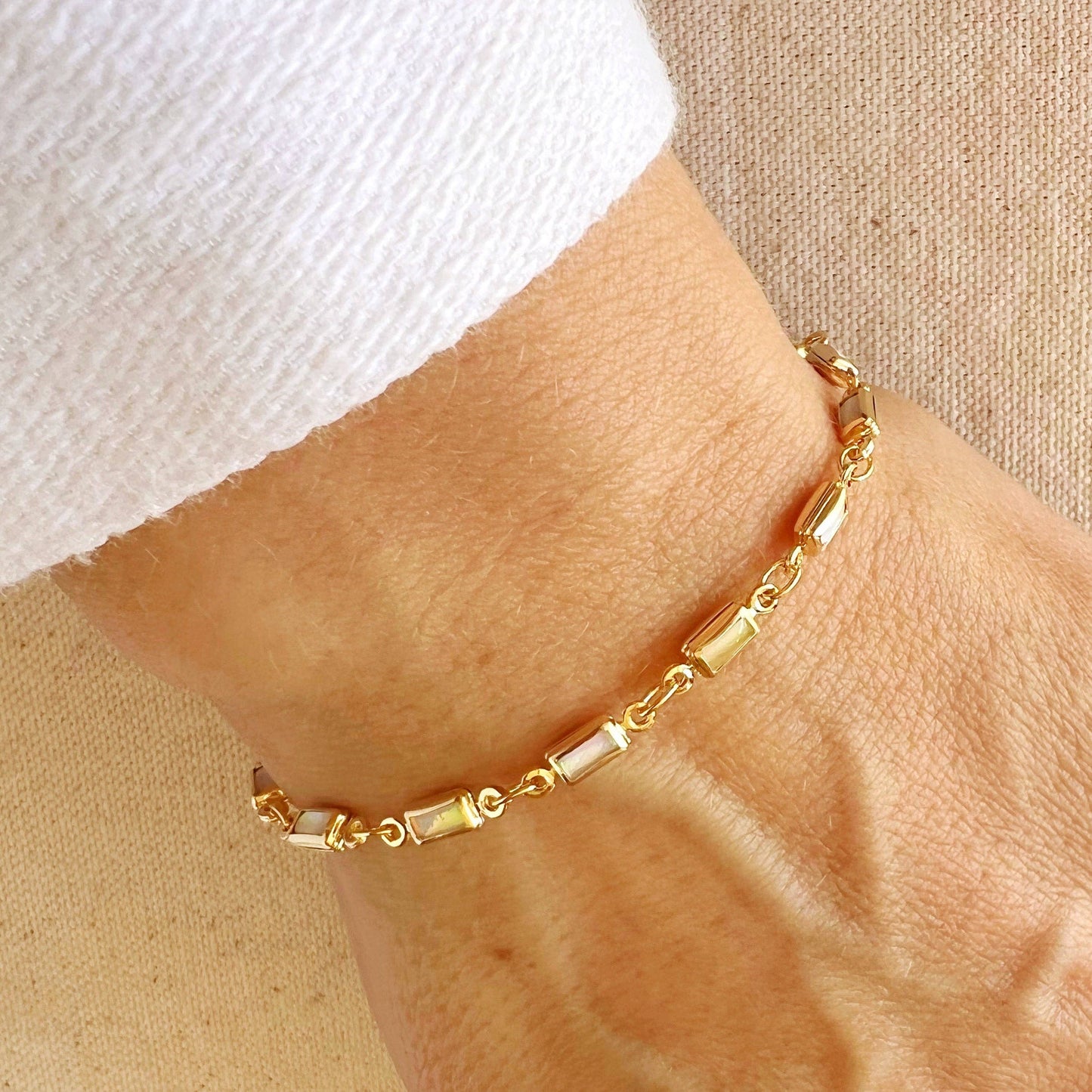 Opal Gold Bracelet