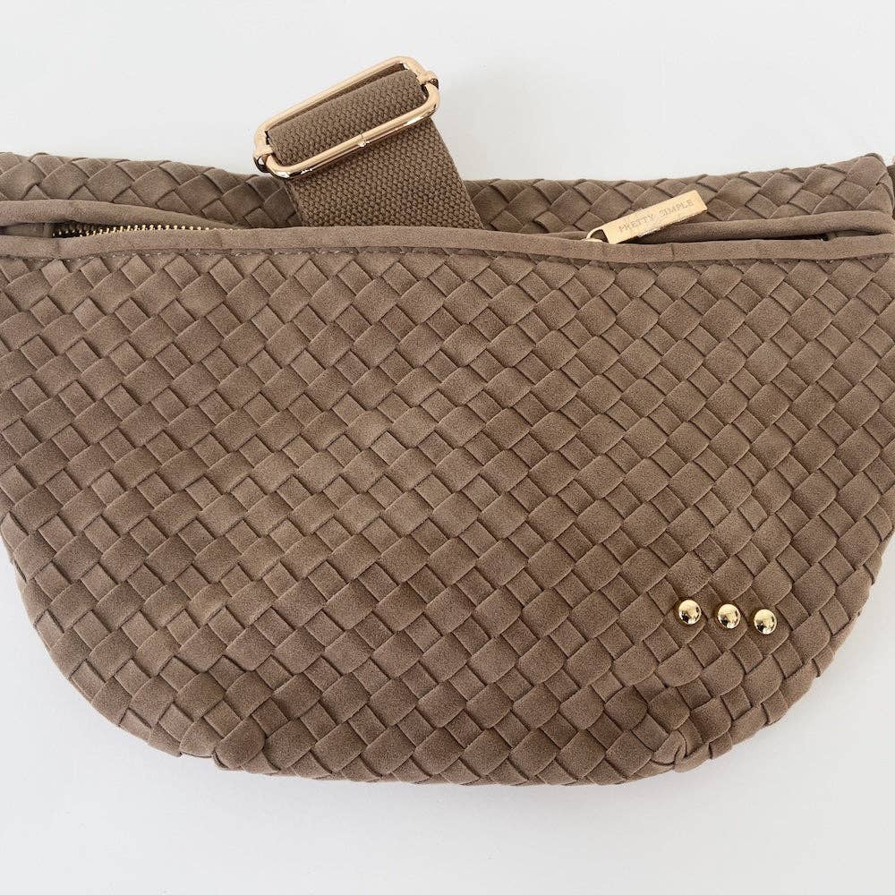 Suede Woven Bum Bag