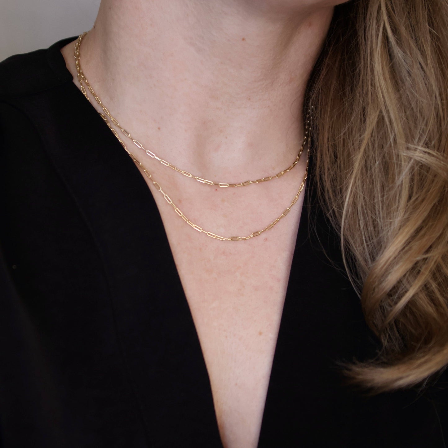 Mini Paperclip Gold Chain