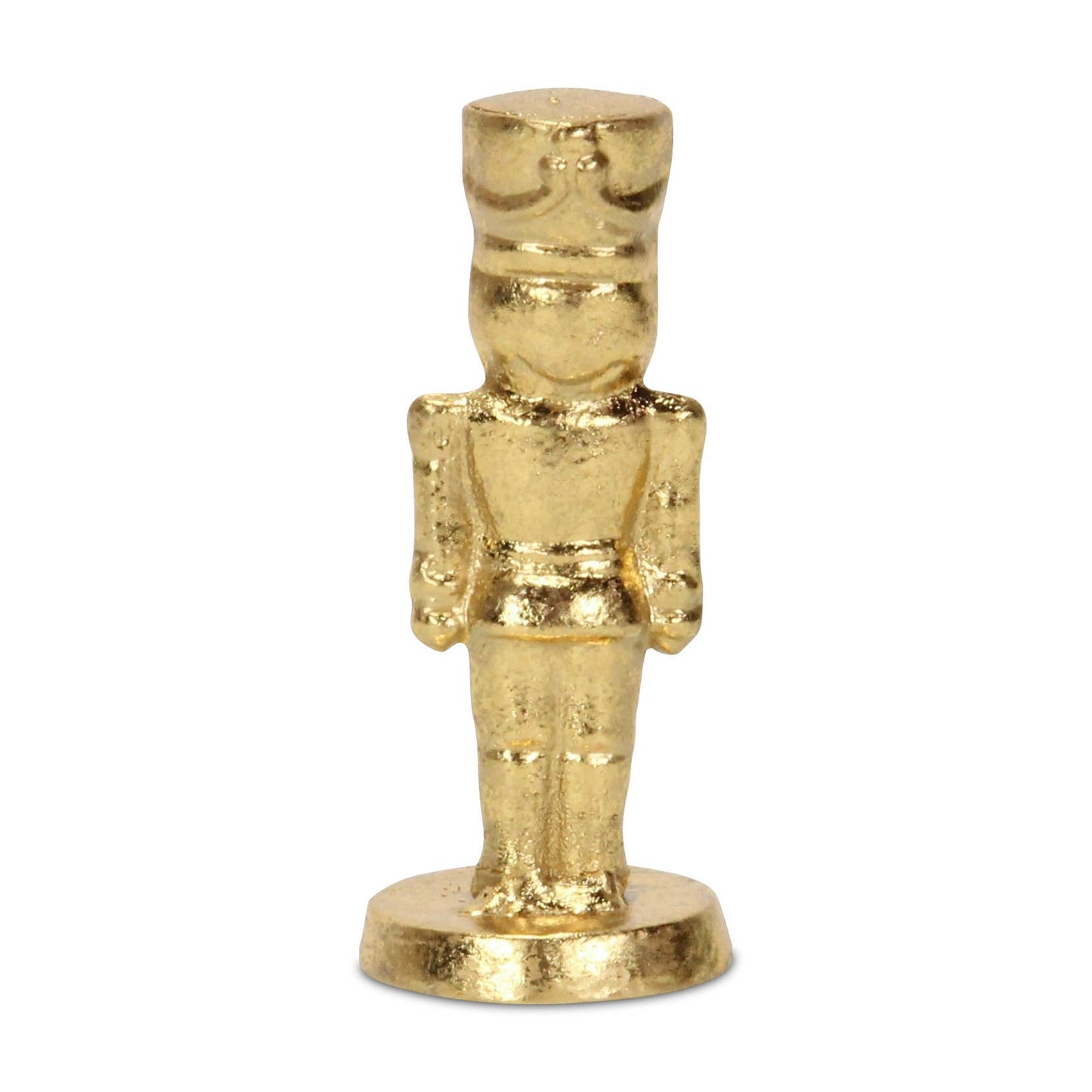 Gold Cast Iron Nutcracker Figurine