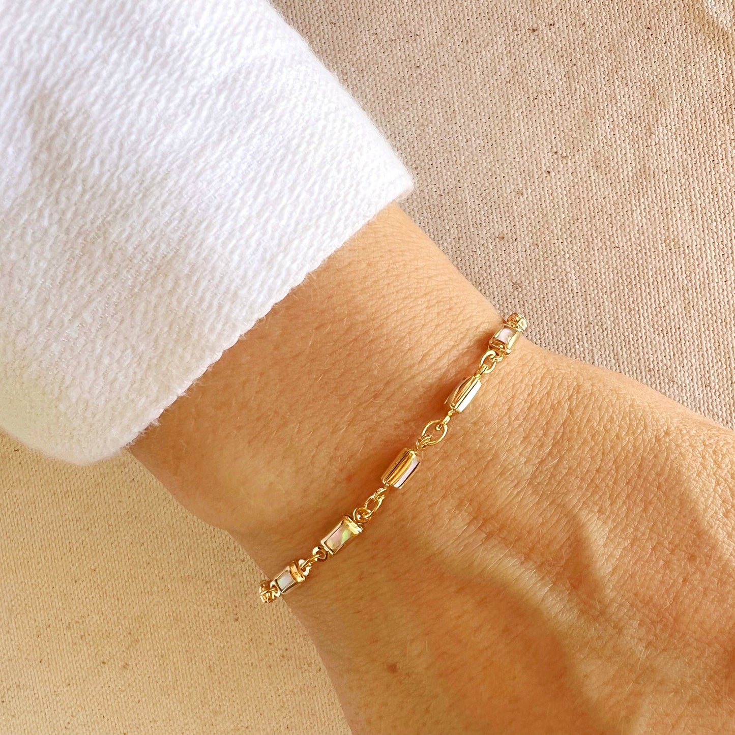 Opal Gold Bracelet