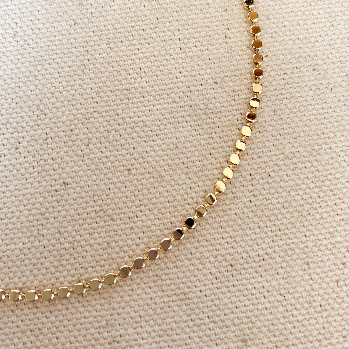 Flat Ball Chain Anklet 2.0mm