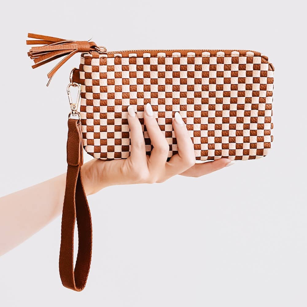 Woven Clutch Wristlet