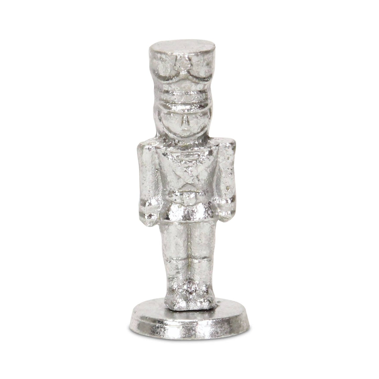 Silver Cast Iron Nutcracker Figurine