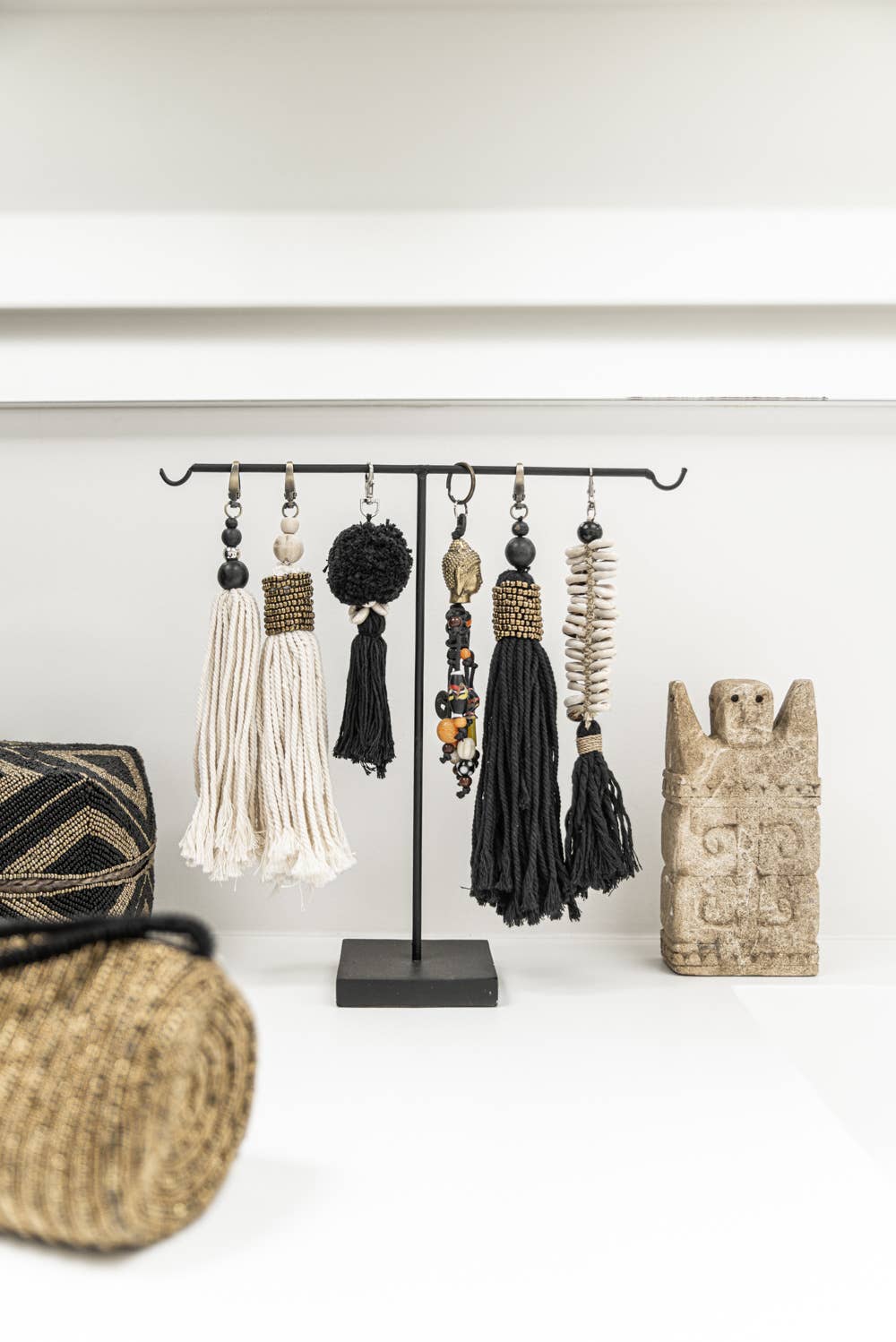The Pompom Keychain - Black