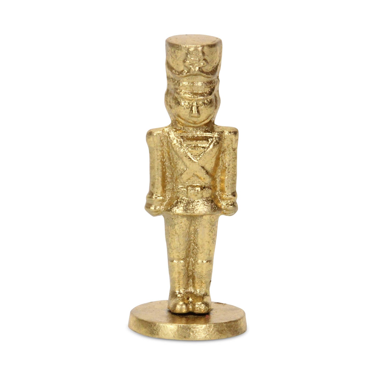 Gold Cast Iron Nutcracker Figurine