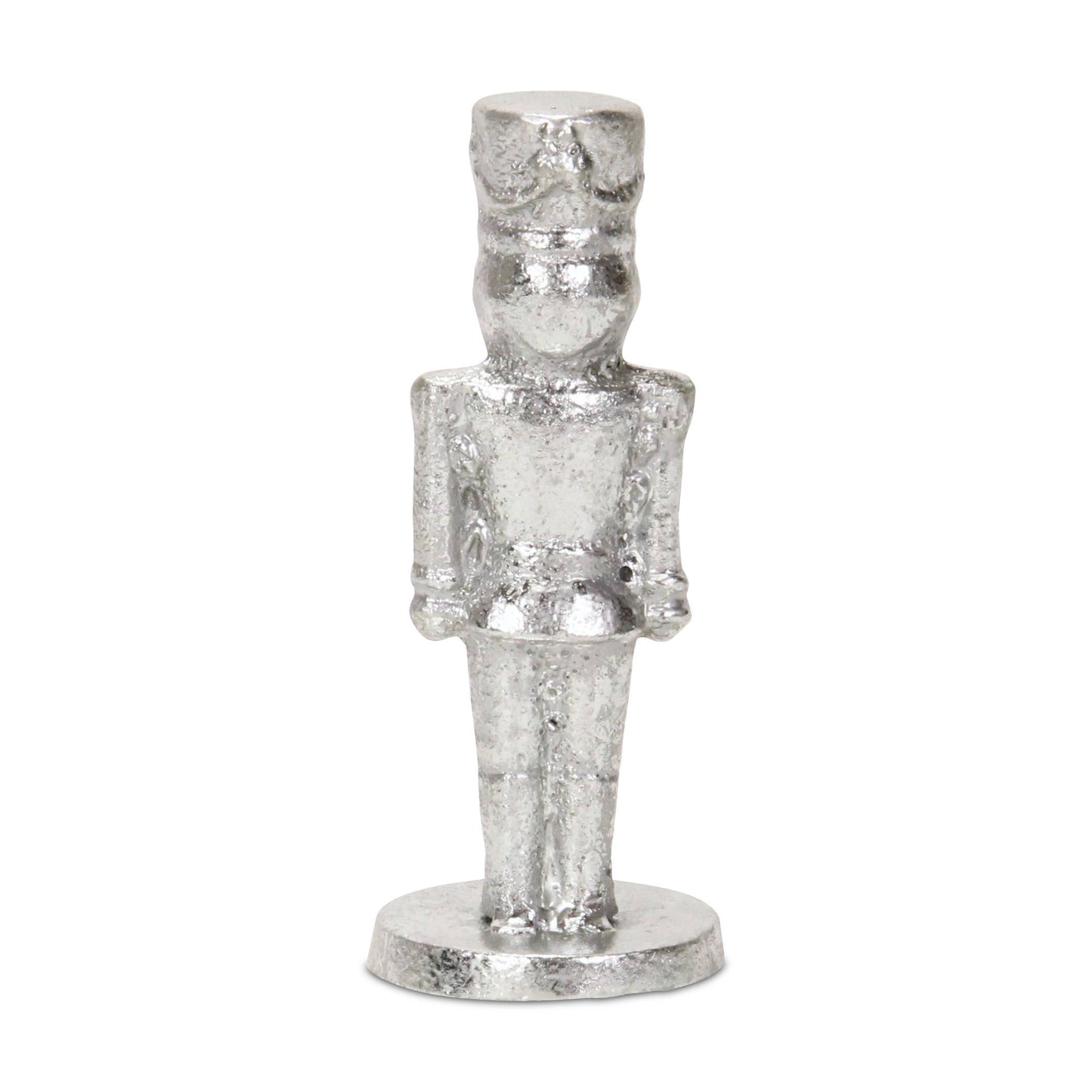Silver Cast Iron Nutcracker Figurine