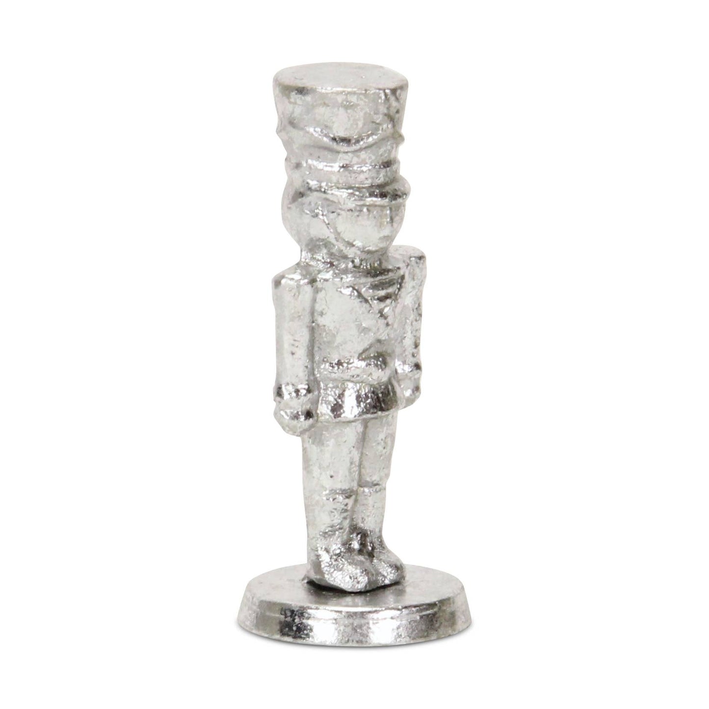 Silver Cast Iron Nutcracker Figurine