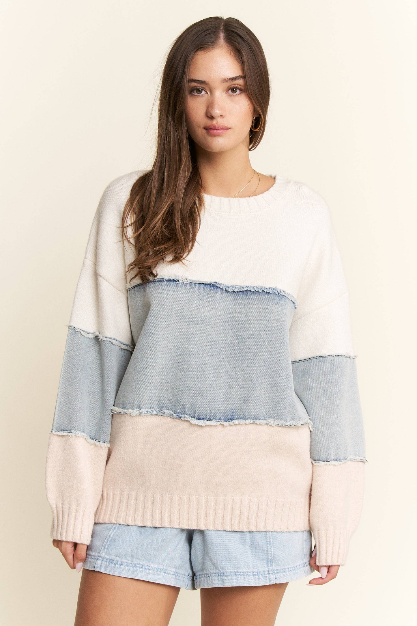 HORIZONTAL STRIPE SWEATER