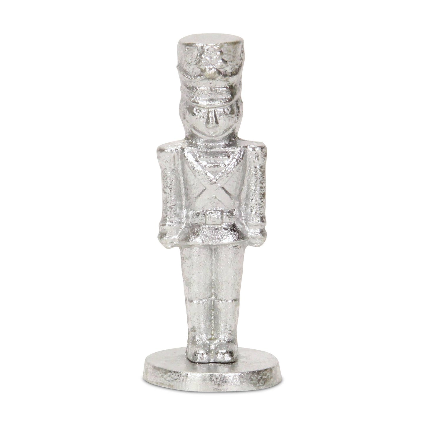 Silver Cast Iron Nutcracker Figurine