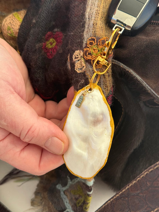 Oyster key chain/ bag accessory