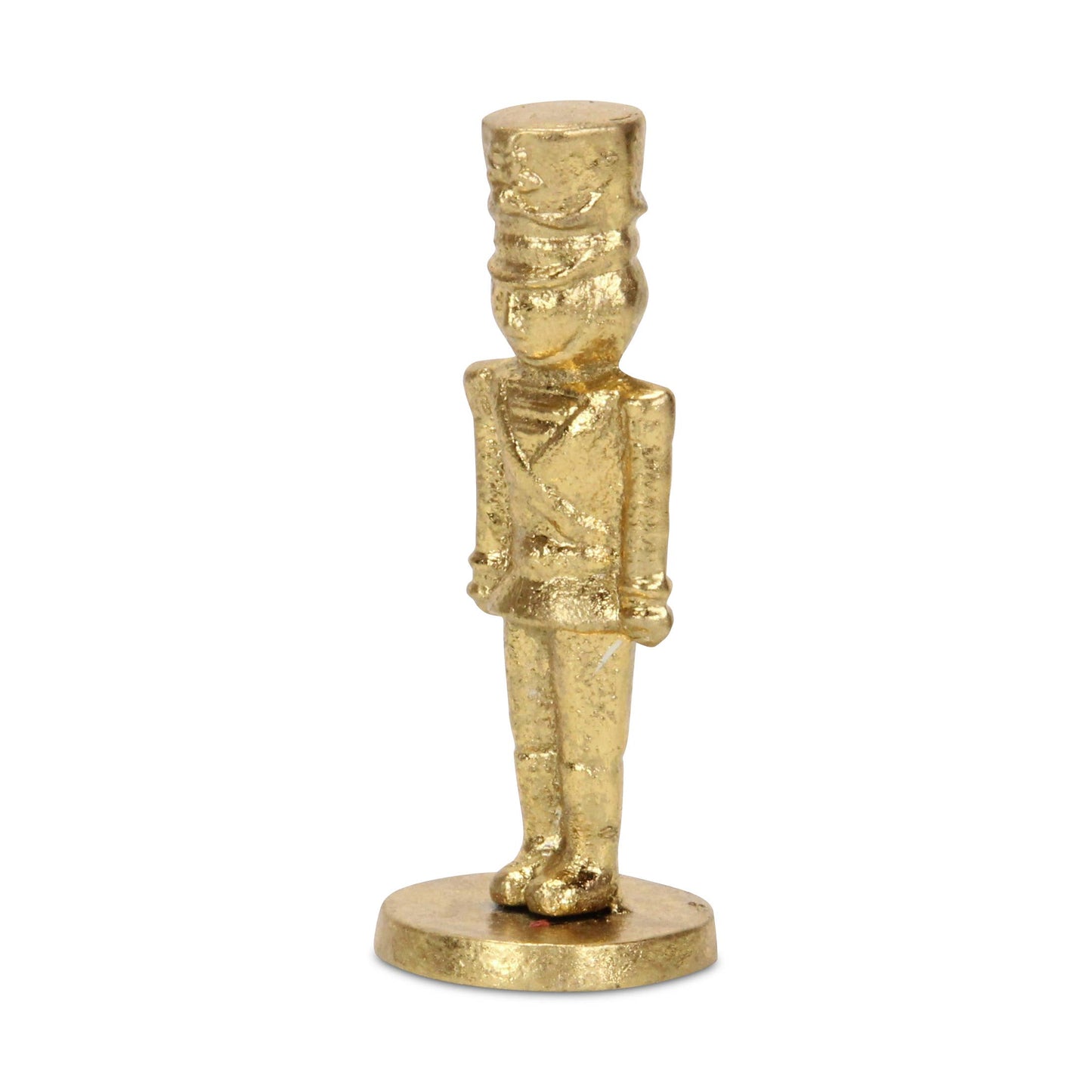 Gold Cast Iron Nutcracker Figurine