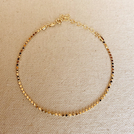 Flat Ball Chain Anklet 2.0mm