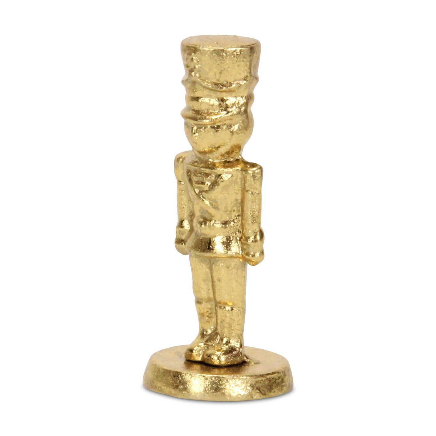 Gold Cast Iron Nutcracker Figurine