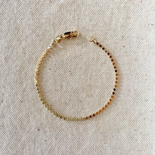 Flat Dot Ball Bracelet 2mm