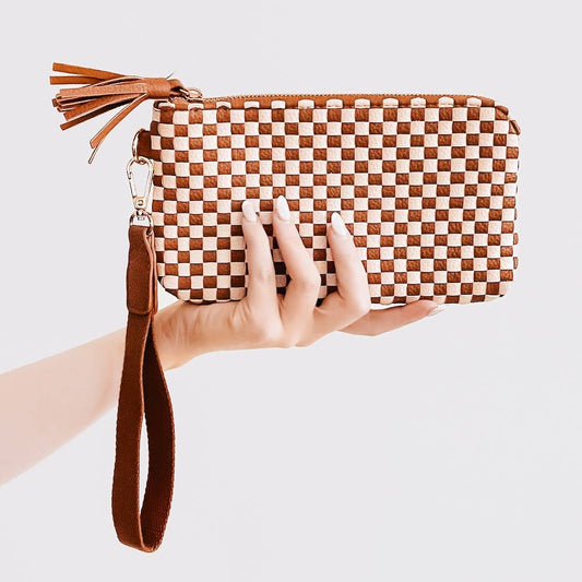 Woven Clutch Wristlet