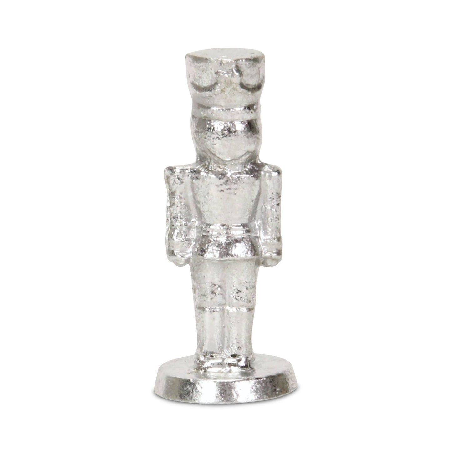 Silver Cast Iron Nutcracker Figurine