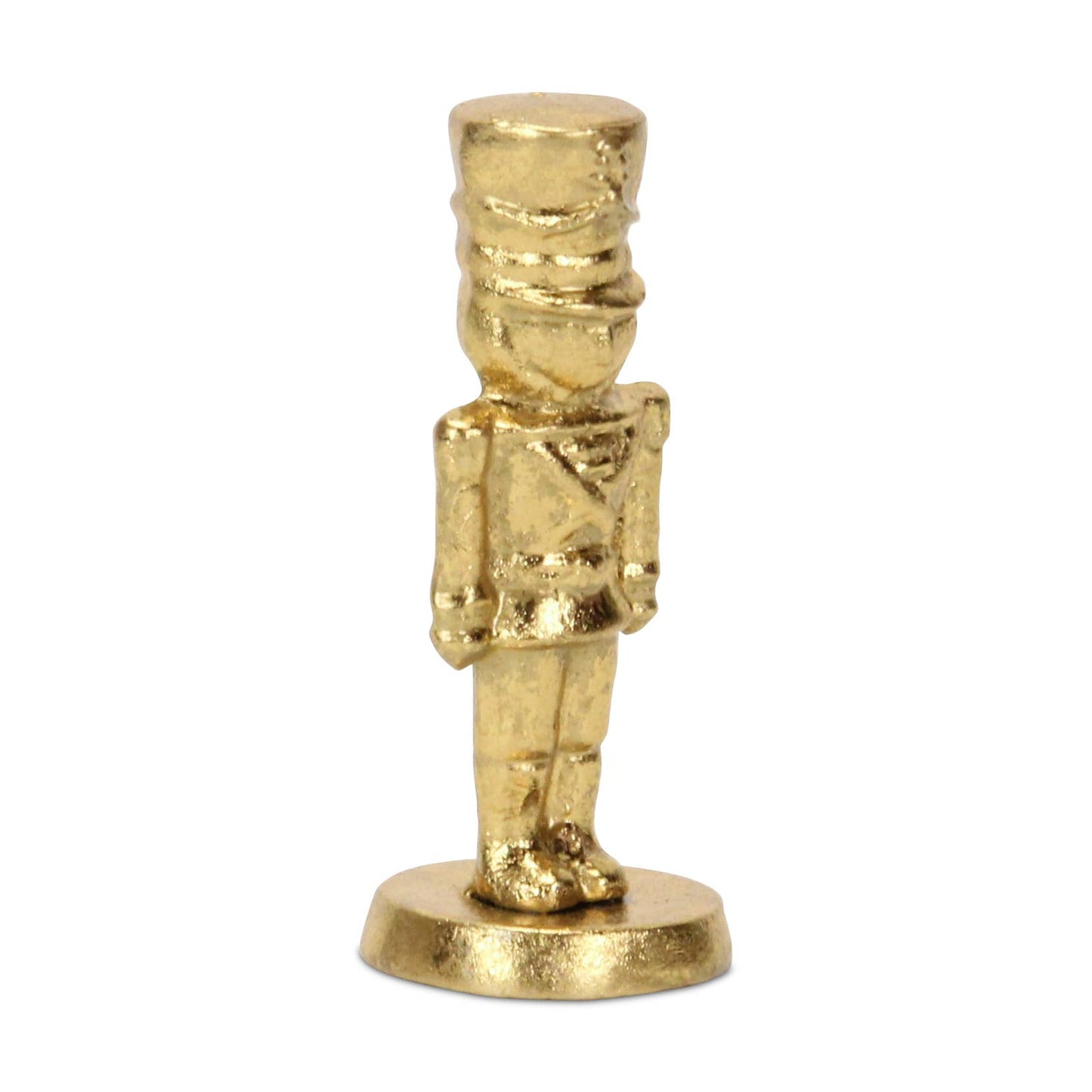 Gold Cast Iron Nutcracker Figurine
